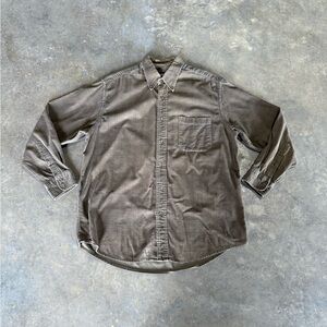Vintage Sonoma Brown Lightweight Corduroy Button Up Shirt